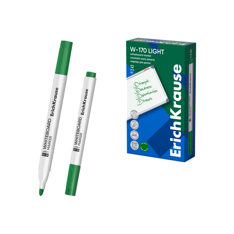Marqueur tableau blanc ErichKrause W-170 vert 2,5 mm