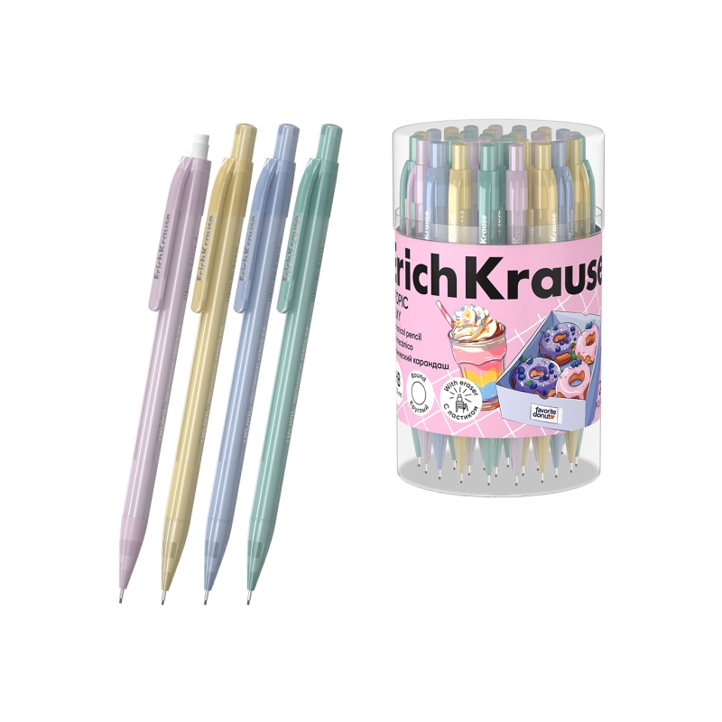 Portemine ErichKrause Tropic Milky 0,5 mm HB couleurs assorties