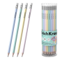 Crayon graphite HB ErichKrause avec gomme, assorti