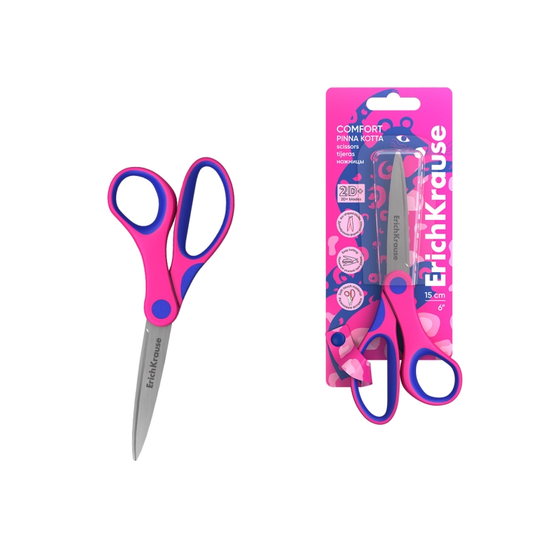 Ciseaux ErichKrause Confort Pinna Kotta 15 cm Rose