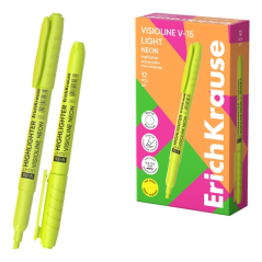 surligneur jaune ErichKrause pointe biseautée