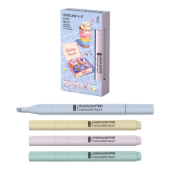 surligneurs ErichKrause Visioline assortis boîte