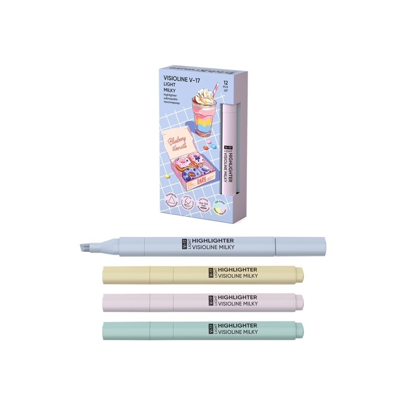 ErichKrause Visioline V-17 surligneurs assortis x12