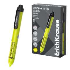 Surligneur jaune ErichKrause rétractable