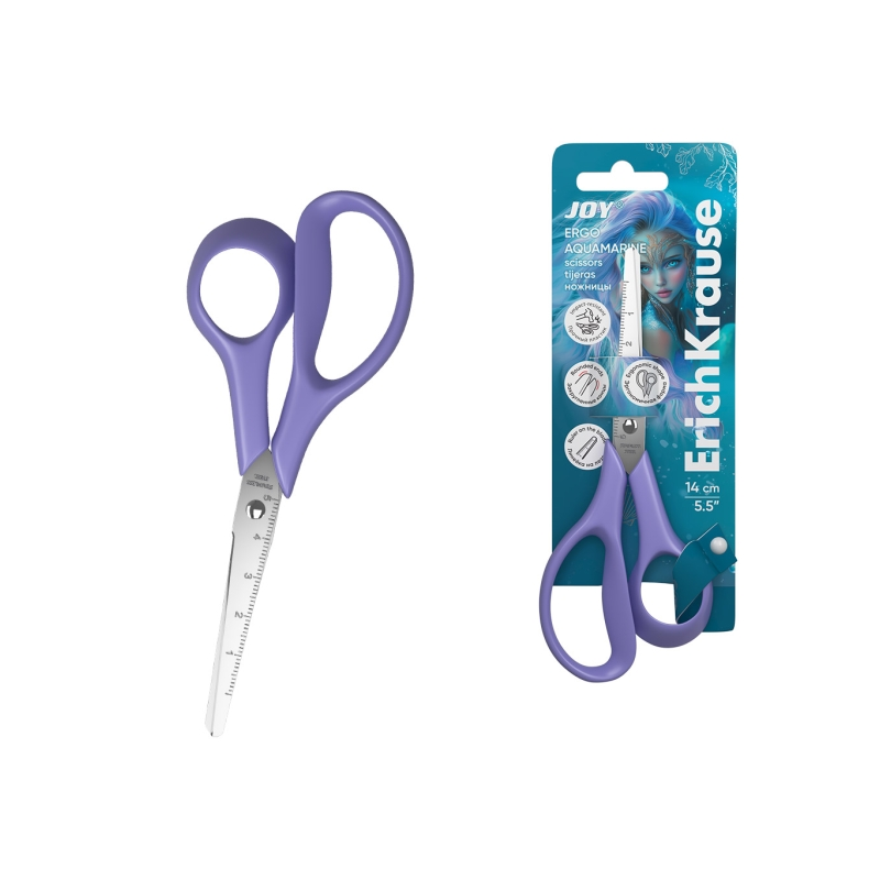Ciseaux ErichKrause JOY Ergo 14 cm lilas manche résistante Ciseaux ErichKrause JOY Ergo 14 cm lilas manche résistante