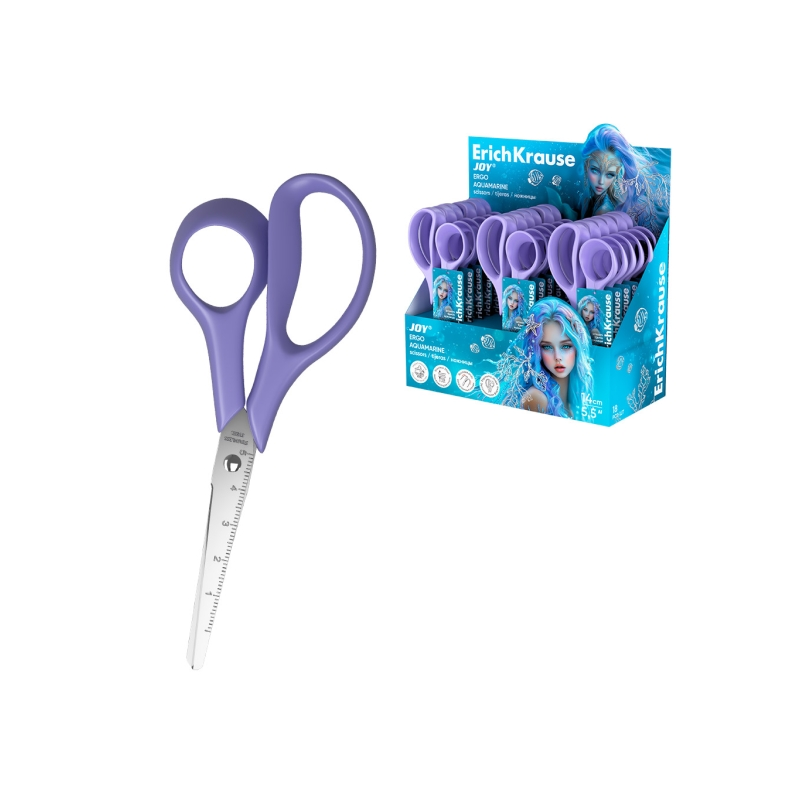 Ciseaux ergonomiques ErichKrause JOY Ergo 14 cm lilas