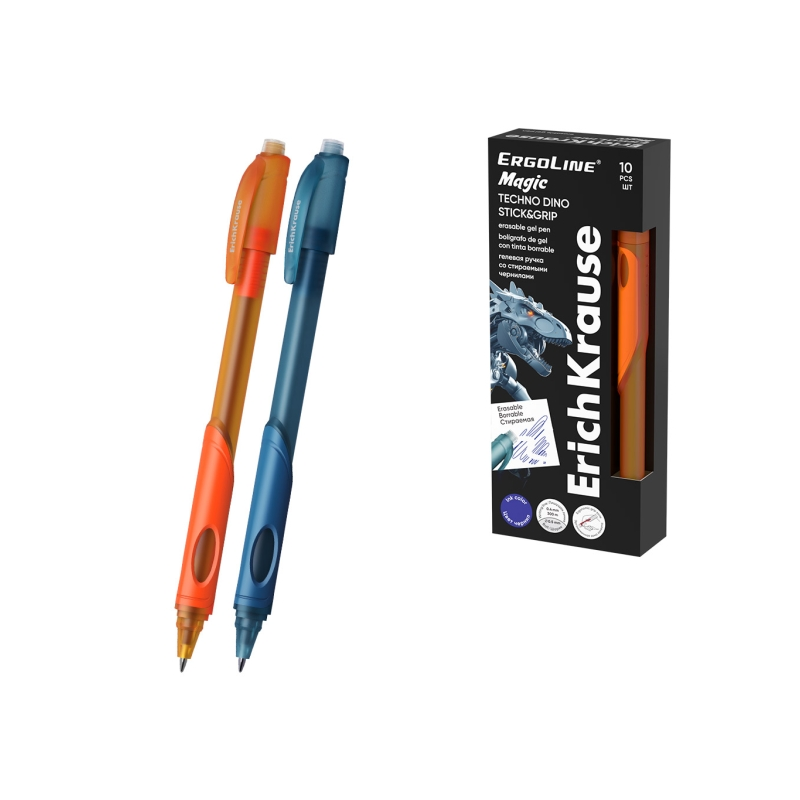 Stylo gel effaçable bleu 0,4 mm ErichKrause ErgoLine