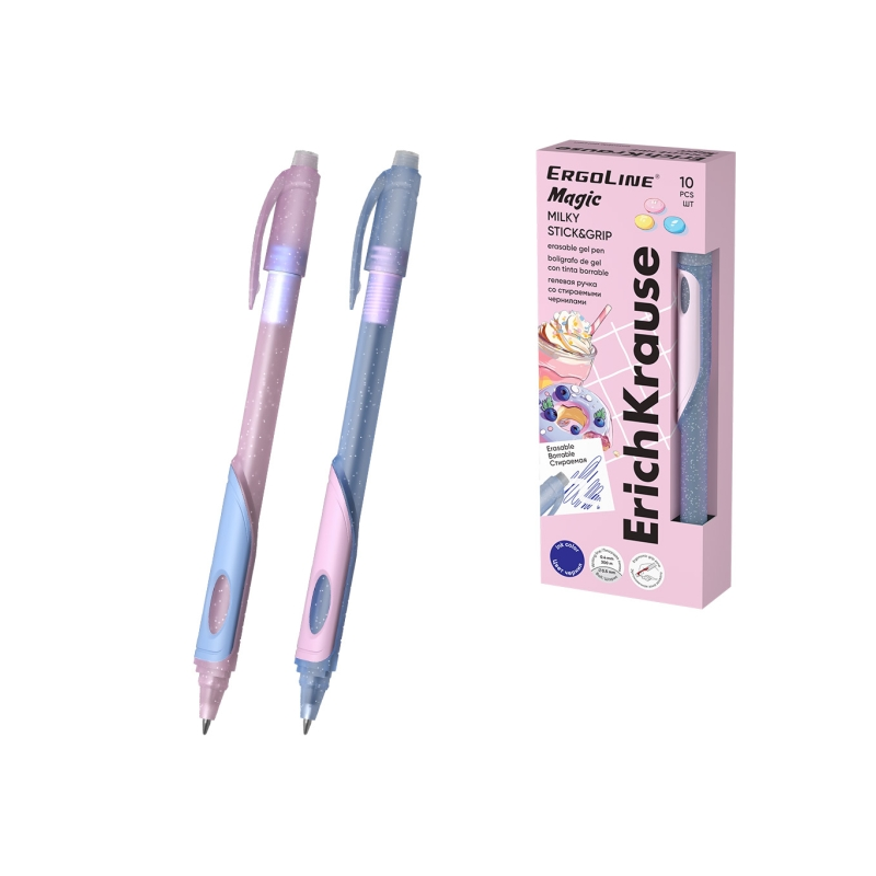 Stylo gel effaçable bleu 0,4 mm ErichKrause ErgoLine Stylo gel effaçable bleu 0,4 mm ErichKrause ErgoLine
