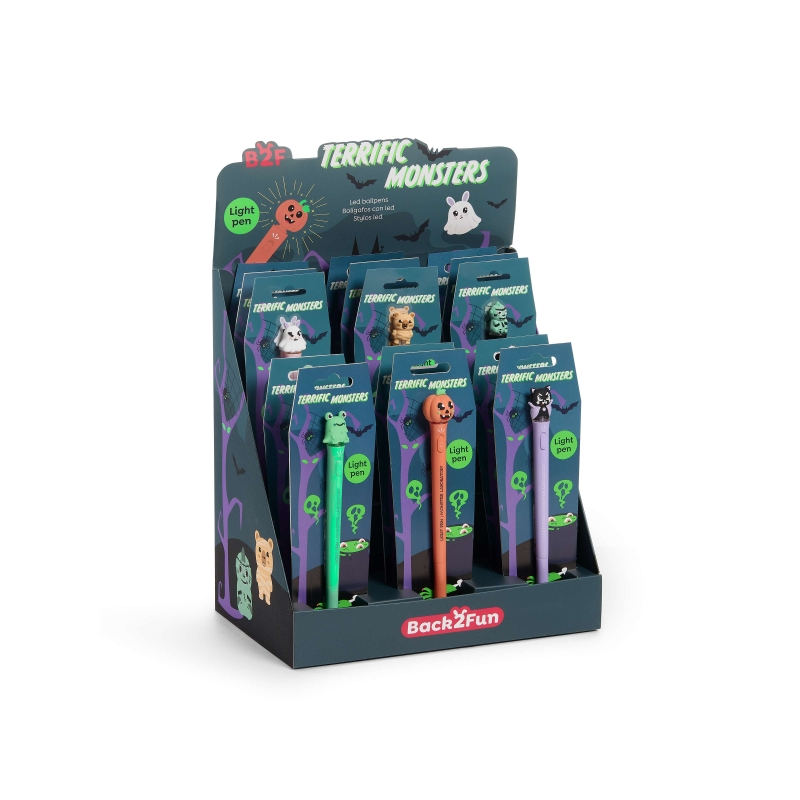 Miquel Rius Back2Fun 18 stylos lumineux assortis Halloween Miquel Rius Back2Fun 18 stylos lumineux assortis Halloween