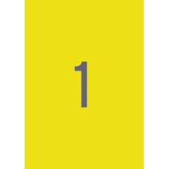 ✅ Apli Étiquettes permanentes jaunes 210,0 x 297,0 mm 20 feuilles couleur jaune en stock