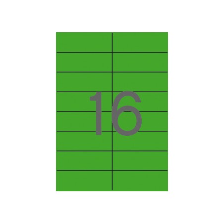 ✅ Apli Permanent Green Labels 105,0 x 37,0 mm 20 Feuilles couleur vert en stock