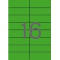 Apli Permanent Green Labels 105,0 x 37,0 mm 20 Feuilles