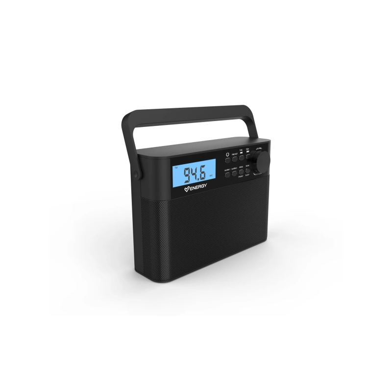 Radio portable FM Energy Sistem noire double alarme
