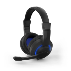 casque gaming noir micro LED