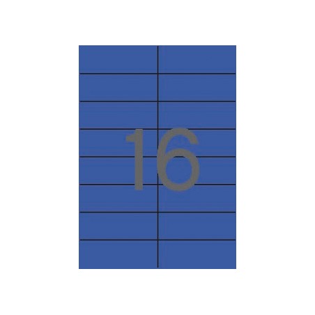 ✅ Apli Étiquettes permanentes bleues 105,0 x 37,0 mm 20 feuilles couleur bleu en stock