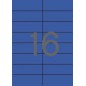 Apli Étiquettes permanentes bleues 105,0 x 37,0 mm 20 feuilles