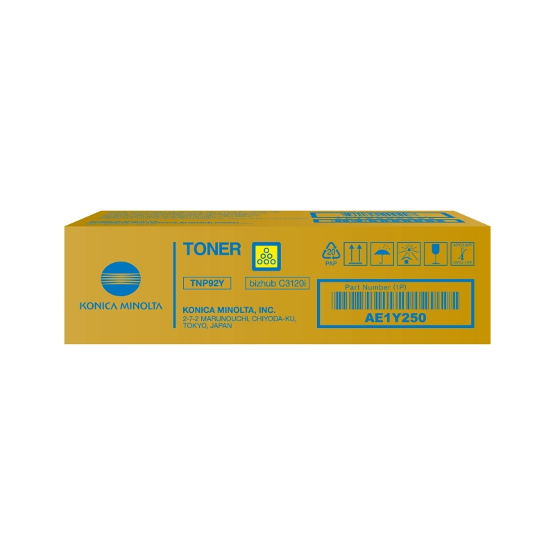 Konica Minolta TNP92 Toner jaune d'origine 4000 pages Konica Minolta TNP92 Toner jaune d'origine 4000 pages