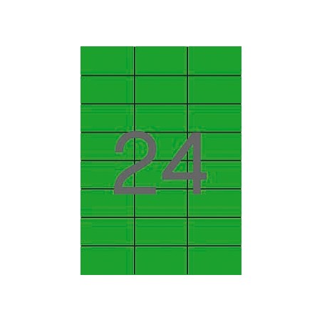 ✅ Apli Permanent Green Labels 70,0 x 37,0 mm 20 Feuilles couleur vert en stock