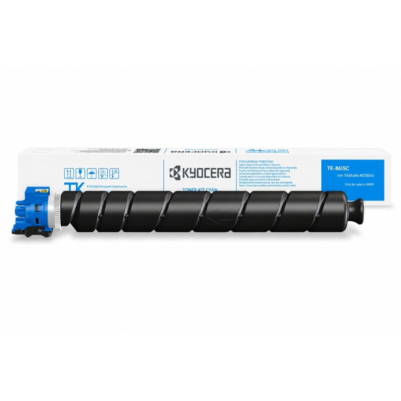 Kyocera TK8615 Toner cyan d'origine 24000 pages Kyocera TK8615 Toner cyan d'origine 24000 pages