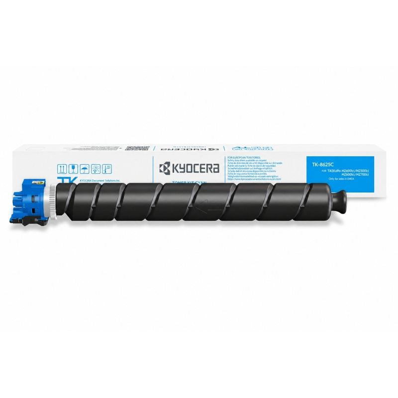 Kyocera TK8625 Toner cyan d'origine 24000 pages Kyocera TK8625 Toner cyan d'origine 24000 pages