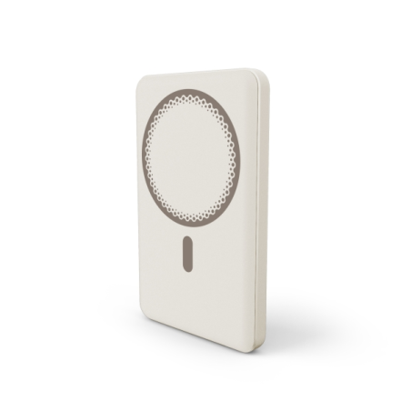 powerbank crème magnétique sans fil
