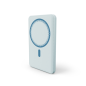 Powerbank magnétique sans fil 5000 mAh 15W bleu