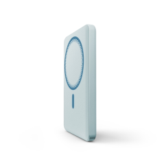 Powerbank bleu magnétique sans fil