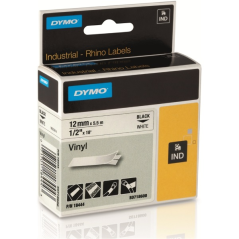 ruban vinyle Dymo noir blanc