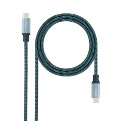 câble USB-C gris noir