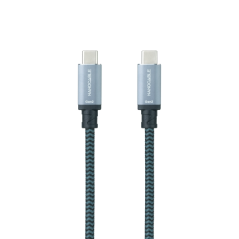 Câble USB-C 3m 20Gbps 100W 5A Vidéo 4K Thunderbolt 3 Gris Noir