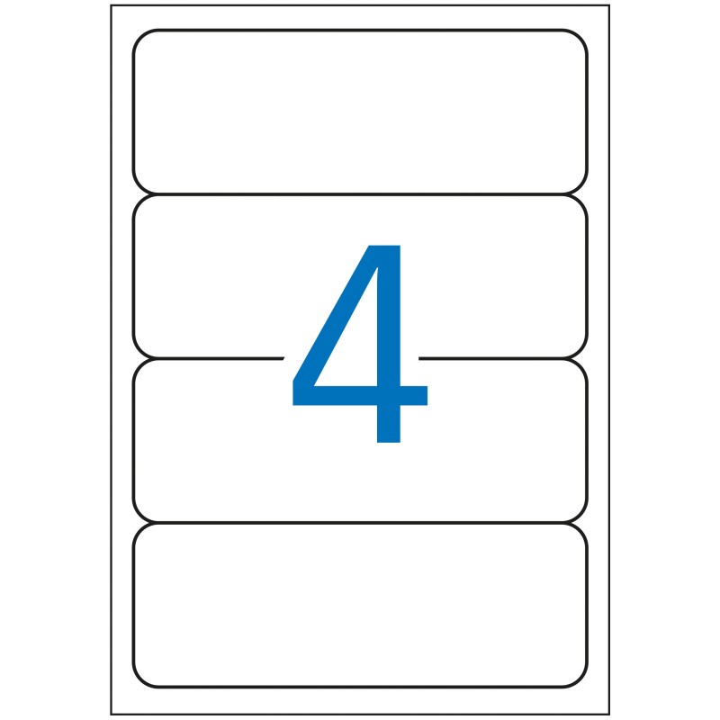 Apli Étiquettes Bleues pour Classeur 190.0 x 61.0mm 20 Feuilles