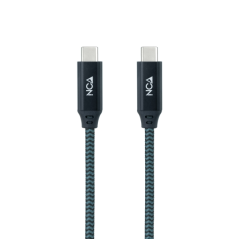 Câble USB-C 1,5m 20Gbps 100W 4K60Hz E-mark gris/noir