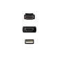 Nanocable Câble HDMI 2.0 vers DisplayPort 1.2 1,8m Noir