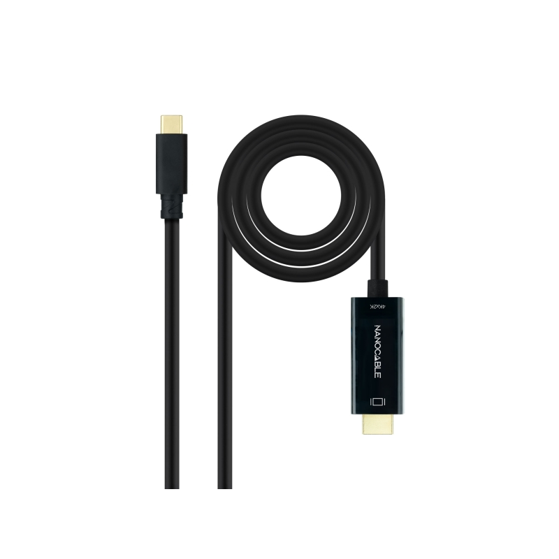Câble convertisseur USB-C vers HDMI 1.4 4K 1,8m noir