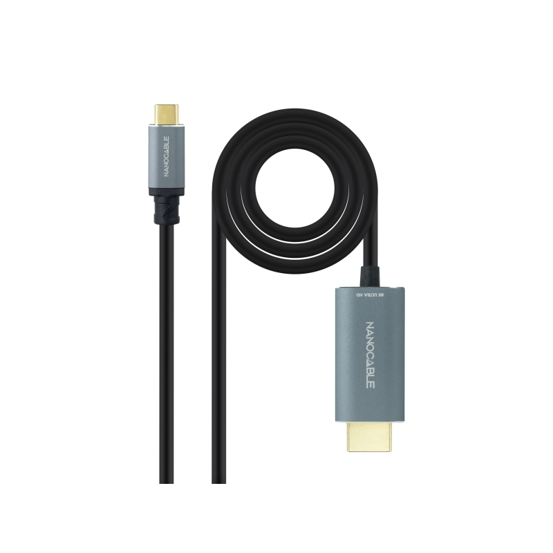 Nanocable Câble USB-C vers HDMI 2.1 8K 60Hz 1,8m Noir
