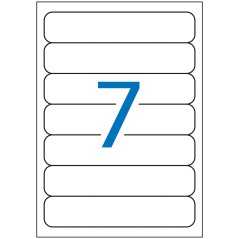 ✅ Apli Étiquettes Blanches pour Classeur 190.0 x 38.0mm 25 Feuilles couleur Blanc en stock