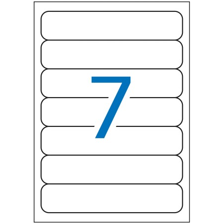 ✅ Apli Étiquettes Blanches pour Classeur 190.0 x 38.0mm 25 Feuilles couleur Blanc en stock