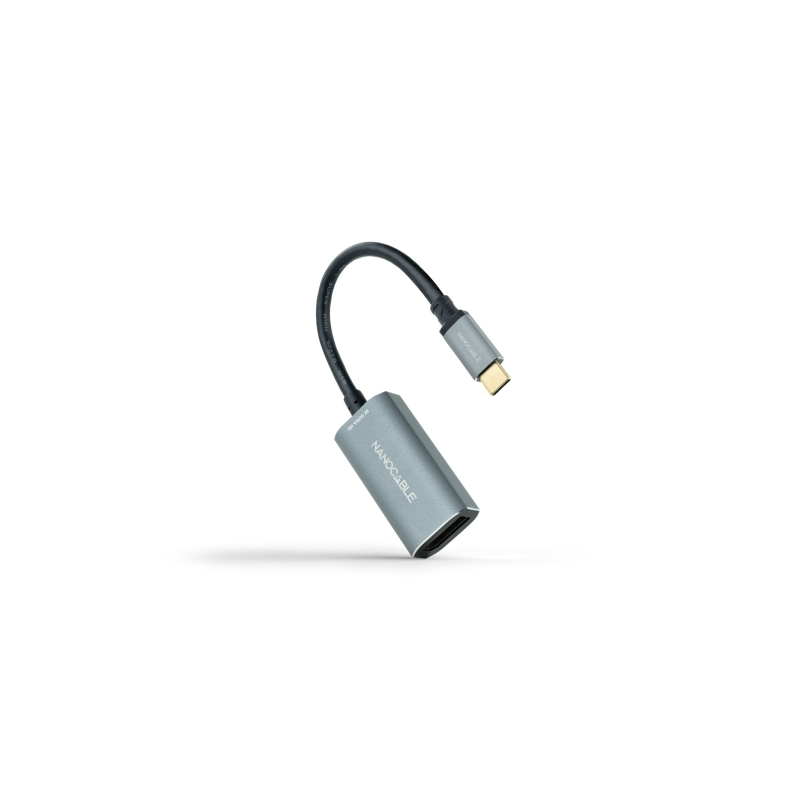 Convertisseur Nanocable USB-C vers DisplayPort 8K 60Hz Gris 15cm