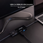 Convertisseur Nanocable USB-C vers HDMI DVI VGA 4K Noir Convertisseur Nanocable USB-C vers HDMI DVI VGA 4K Noir