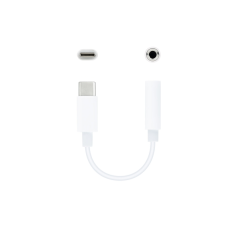Adaptateur audio USB-C vers Jack 3,5 mm 11 cm blanc