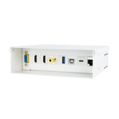 boîtier connexion blanc vga hdmi