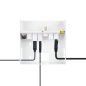 Boîtier de connexion multimédia VGA HDMI USB RJ45 blanc