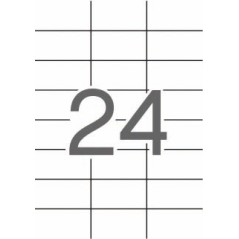 ✅ Apli Étiquettes translucides résistantes aux intempéries 70,0 x 37,0 mm 20 feuilles couleur Transparent en stock