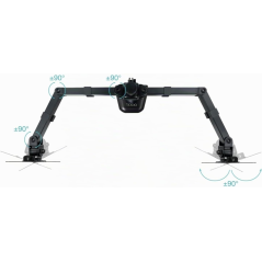 support double moniteur noir Tooq