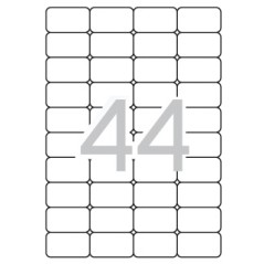 ✅ Apli Étiquettes translucides résistantes aux intempéries 48,5 x 25,4 mm 20 feuilles couleur Transparent en stock