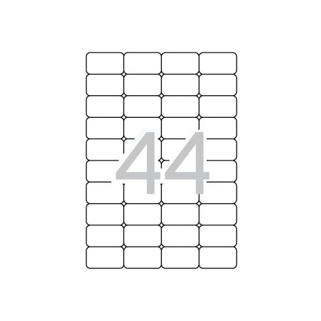 ✅ Apli Étiquettes translucides résistantes aux intempéries 48,5 x 25,4 mm 20 feuilles couleur Transparent en stock