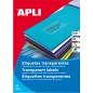 Apli Étiquettes translucides résistantes aux intempéries 48,5 x 25,4 mm 20 feuilles