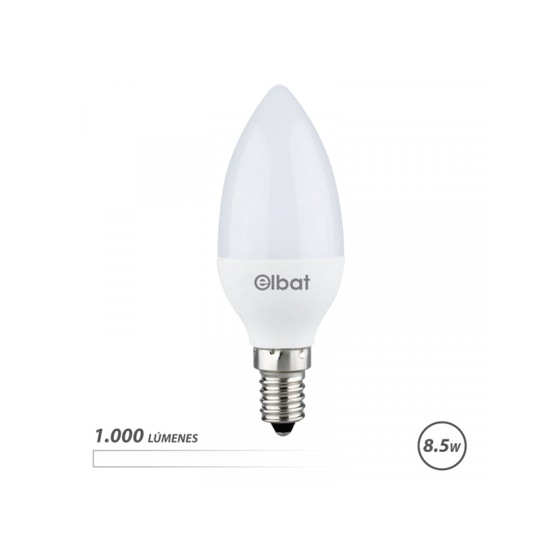 Elbat C37 Ampoule LED 8.5W E14 1000lm Blanc 4000K Elbat C37 Ampoule LED 8.5W E14 1000lm Blanc 4000K