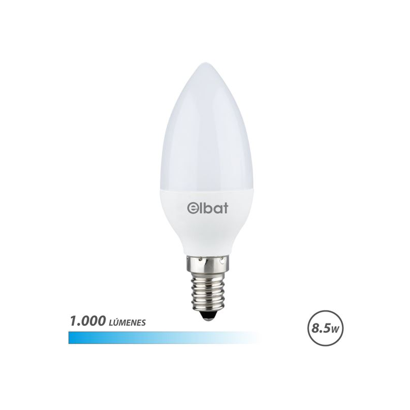 Elbat C37 Ampoule LED 8.5W E14 1000lm 6500K Blanc Elbat C37 Ampoule LED 8.5W E14 1000lm 6500K Blanc