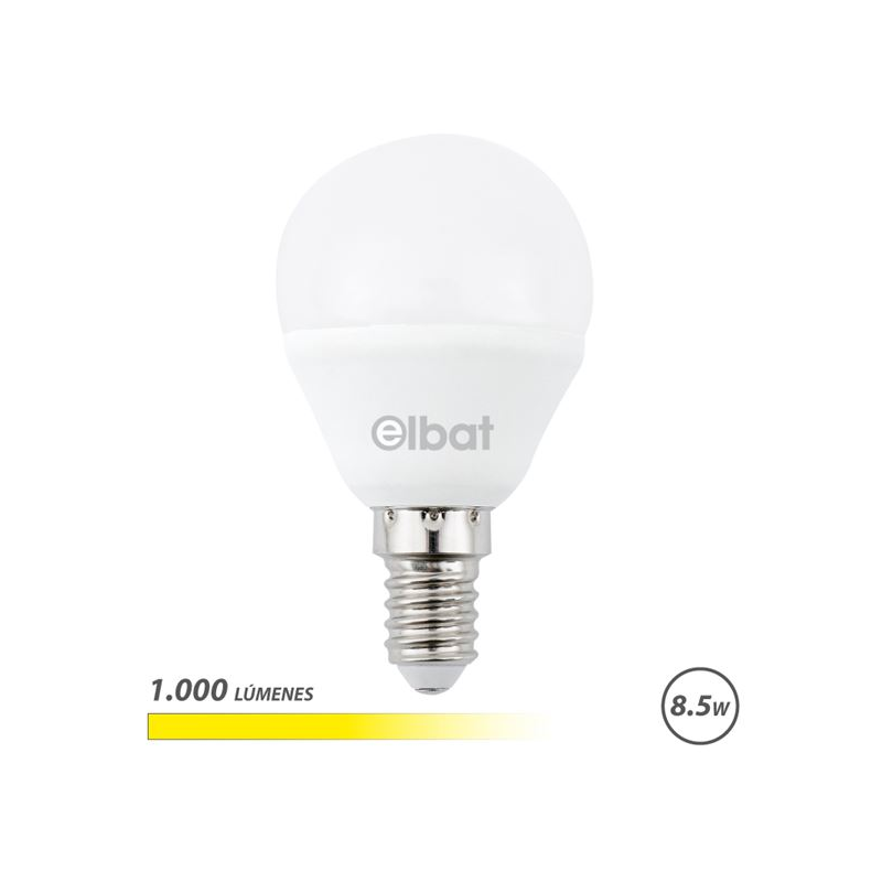 Elbat G45 Ampoule LED 8.5W E14 1000lm Blanc 3000K Elbat G45 Ampoule LED 8.5W E14 1000lm Blanc 3000K